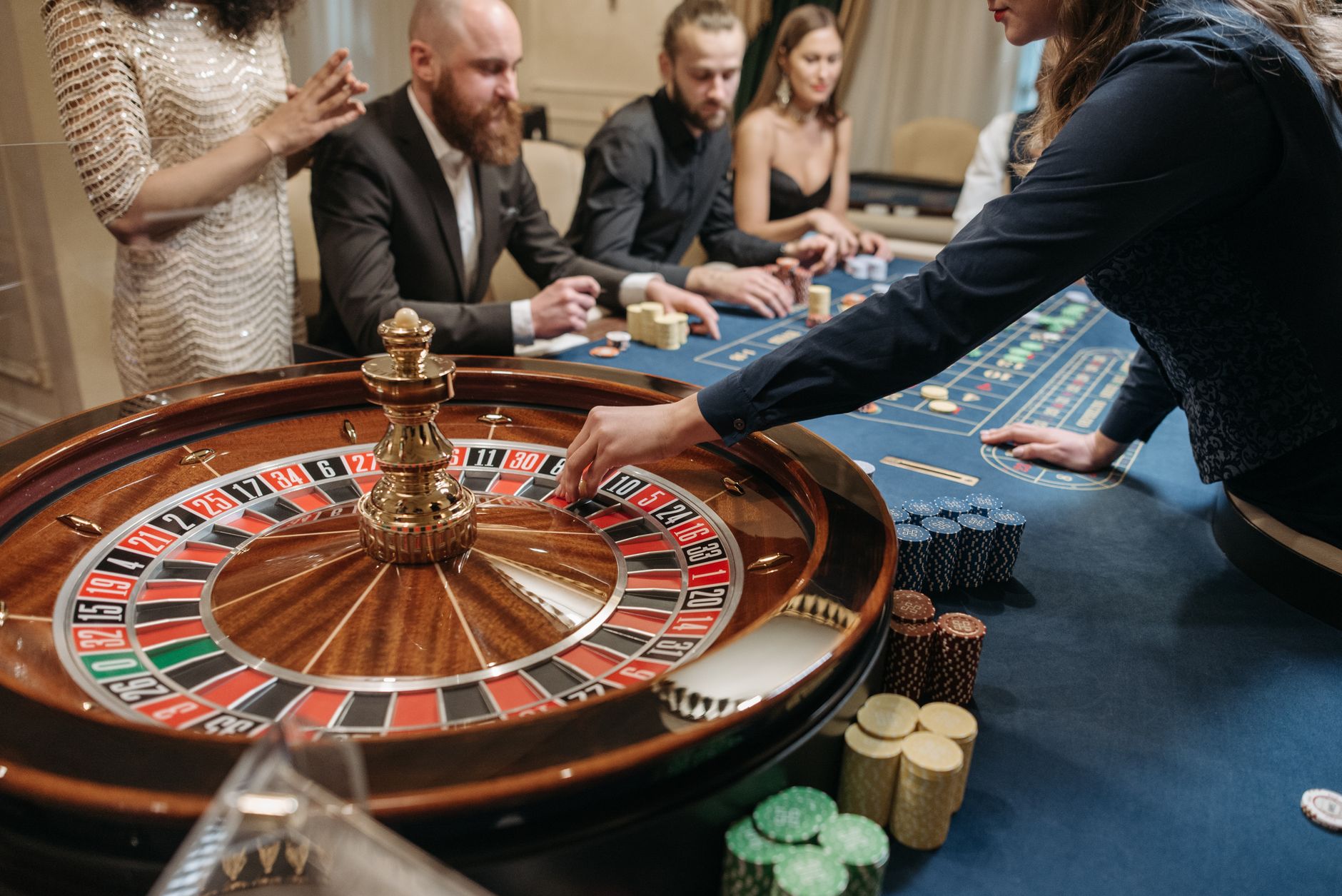 Casino floor at Solstice House
